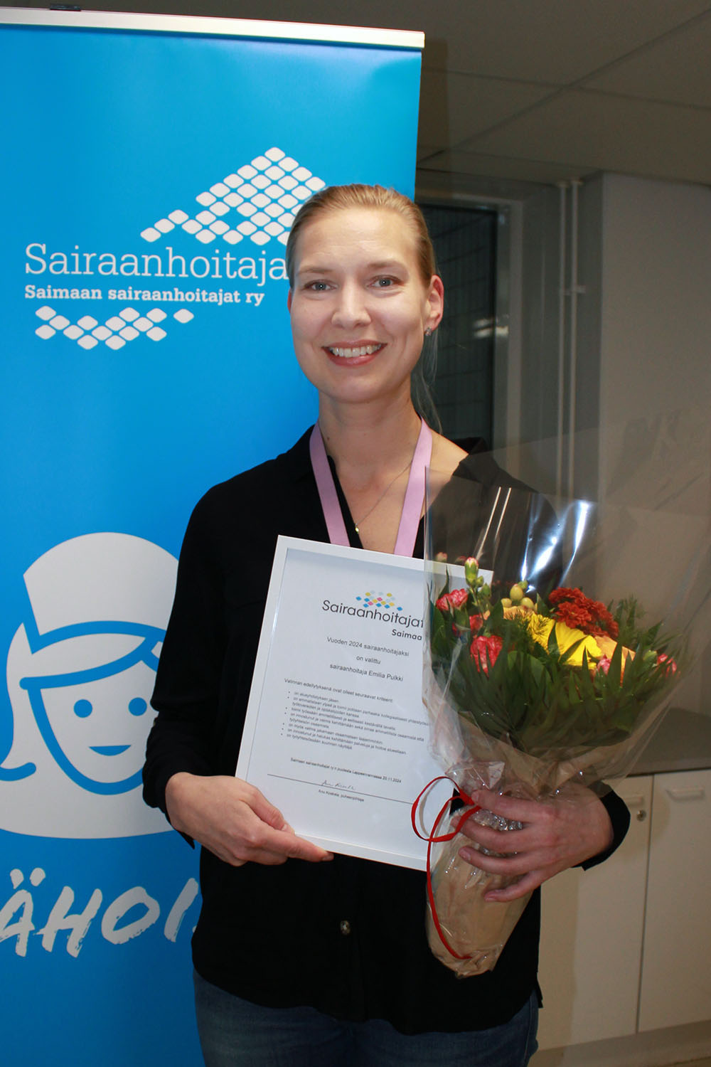 Alueellinen vuoden sairaanhoitaja 2024 on Emilia Pulkki 