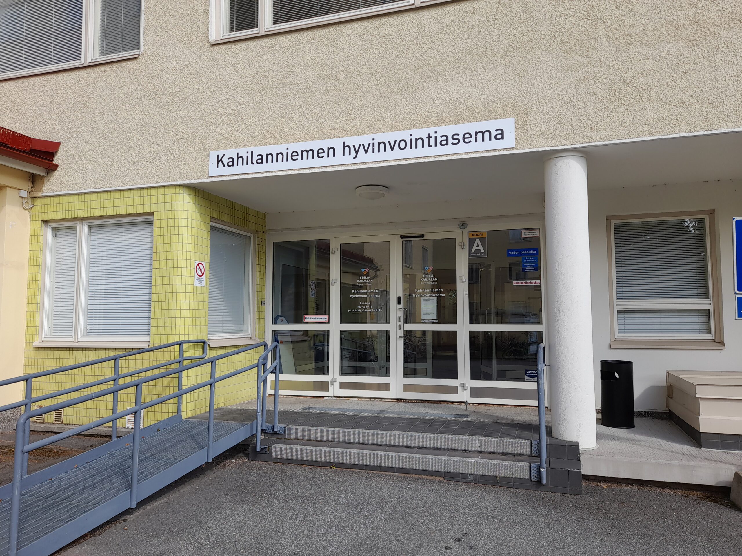 Koulukadun ja Kahilanniemen hyvinvointiasemien asiointipalvelupisteet sulkeutuvat 15.9. lähtien 